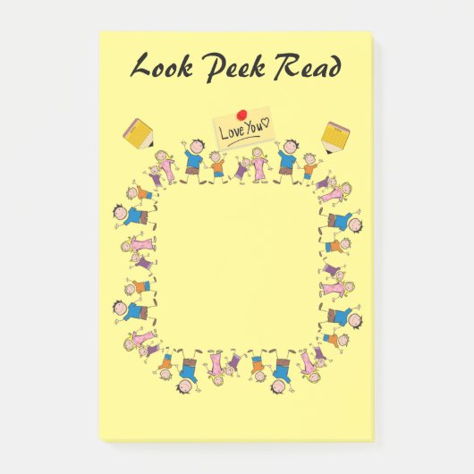 Post-it Notes Kids Notes Kijk Lees (Voorkant)