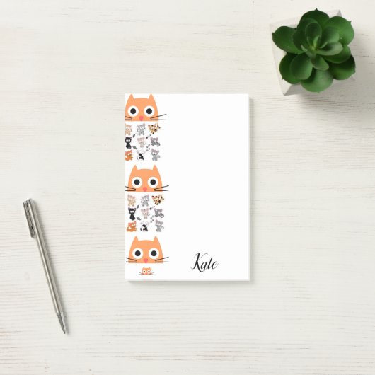 Post-it Notes Kitten Whimsical Kat (Kantoor)