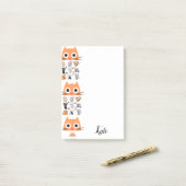 Post-it Notes Kitten Whimsical Kat (Op bureau)