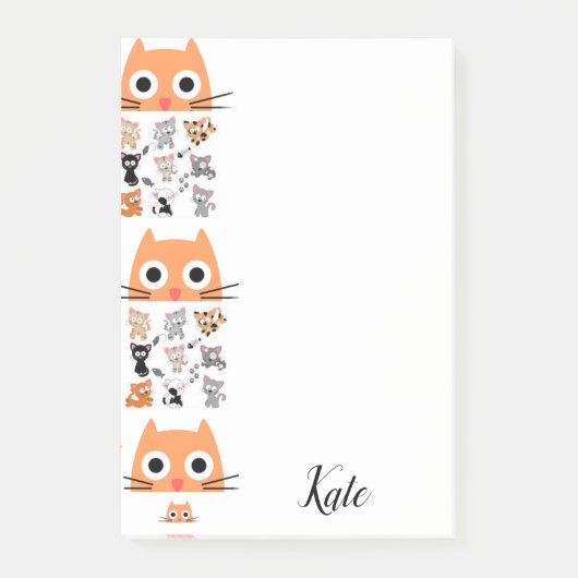 Post-it Notes Kitten Whimsical Kat (Voorkant)