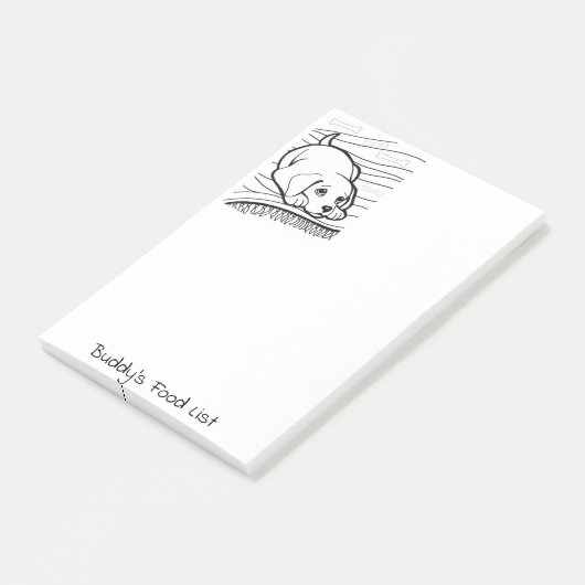 Post-it Notes Kleur Hond (Schuin)