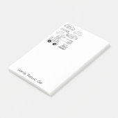 Post-it Notes Kleuren Auto's Treinen (Schuin)