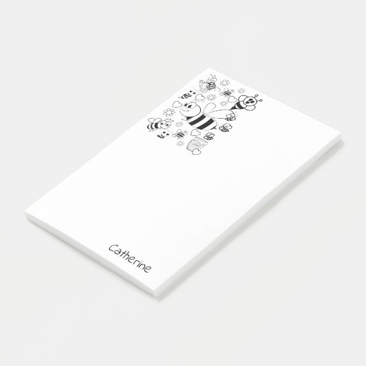 Post-it Notes Kleuren Hommel Honingbij (Schuin)