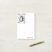 Post-it Notes Kleuren Pinguïns Bij (Op bureau)