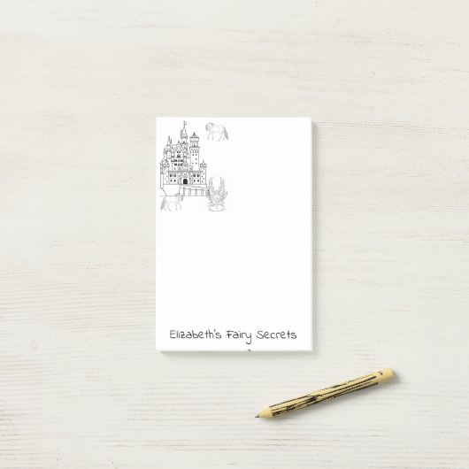 Post-it Notes Kleurenfee Kasteel (Op bureau)