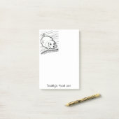 Post-it Notes Kleurrijke Hond (Op bureau)