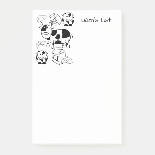 Post-it Notes Kleurrijke Koeien (Voorkant)