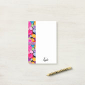 Post-it Notes Kleurrijke Pom Poms (Op bureau)