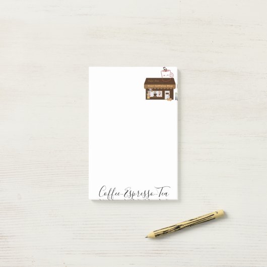 Post-it Notes Koffie Espresso Theesalon (Op bureau)