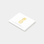Post It Notes-laptop - Gold Pineappel Post-it® Notes (Schuin)