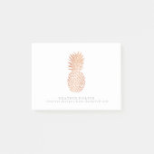 Post It Notes-laptop - Roos Gold-ananas Post-it® Notes (Voorkant)