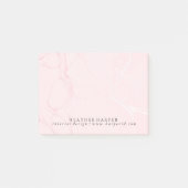 Post it Notes-laptop - Roze marmer Post-it® Notes (Voorkant)