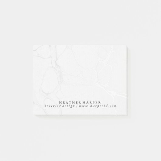 Post it Notes-laptop - Silver Marble Post-it® Notes (Voorkant)