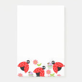 Post-it Notes Lieveheersbeestje Bloemige Cupcake (Voorkant)