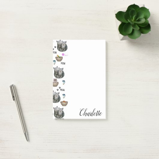 Post-it Notes Meow Kitten Cats (Kantoor)