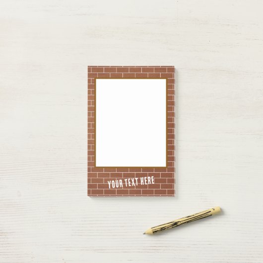 Post-it® Notes met gepersonaliseerde tekst op baks (Op bureau)