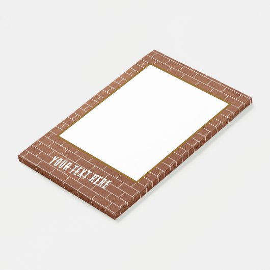 Post-it® Notes met gepersonaliseerde tekst op baks (Schuin)