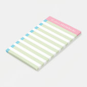 Post-it® notes met groene strepen (Schuin)