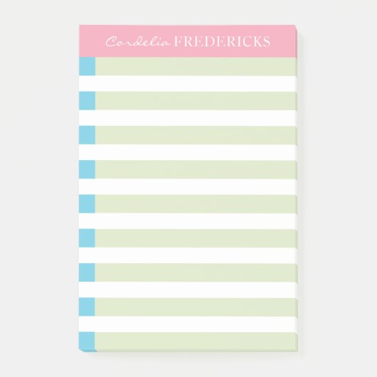 Post-it® notes met groene strepen (Voorkant)