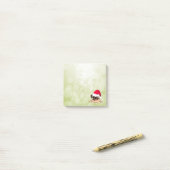 Post-it® notes met kerstpug Dog (Op bureau)