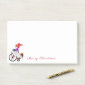 Post-it® Notes met Schattige Kerstkabouter (Op bureau)