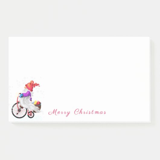 Post-it® Notes met Schattige Kerstkabouter (Voorkant)