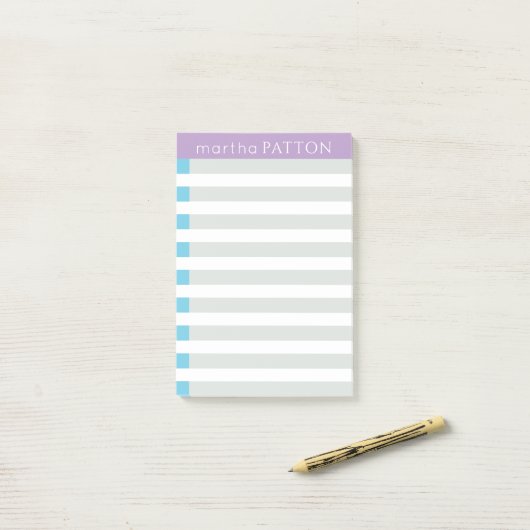 Post-it® notes met tapijtschelpen (Op bureau)