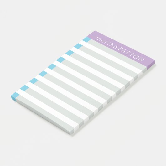 Post-it® notes met tapijtschelpen (Schuin)