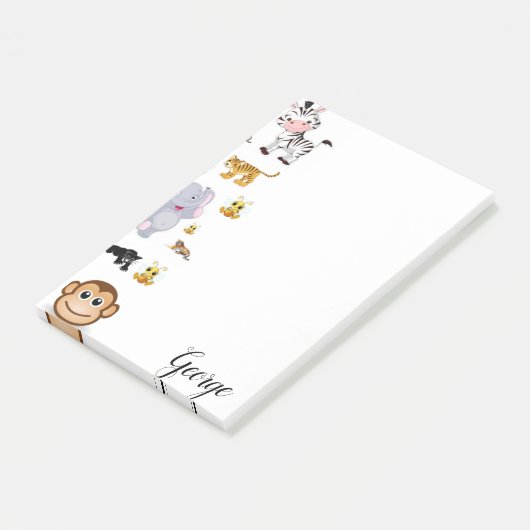 Post-it Notes Olifant Tijger Aap (Schuin)