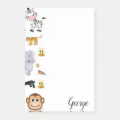 Post-it Notes Olifant Tijger Aap (Voorkant)