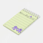 Post-it Notes Paarse Octopus (Schuin)