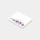 Post-it-Notes-Paarse tinten Herten Vrolijk Kerstfe Post-it® Notes (Schuin)