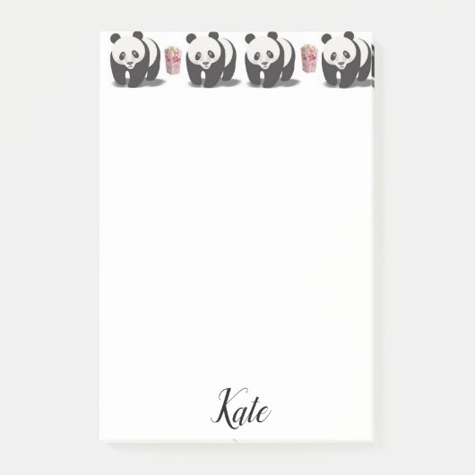 Post-it Notes Panda Popcorn (Voorkant)