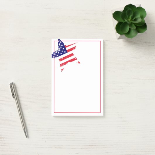 Post-it-Notes-patriottische ster Post-it® Notes (Kantoor)