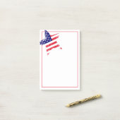 Post-it-Notes-patriottische ster Post-it® Notes (Op bureau)
