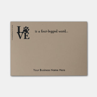 Post-it Notes-PawPrint: "Liefde is.." Post-it® Notes
