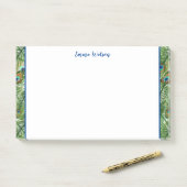 Post-it Notes-Peacock Feathers Post-it® Notes (Op bureau)