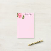 Post-it-Notes-Pink Rose Post-it® Notes (Op bureau)
