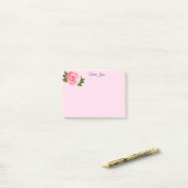 Post-it-Notes-Pink Rose Post-it® Notes (Op bureau)