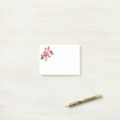 Post-it-Notes-Pink Roses Post-it® Notes (Op bureau)