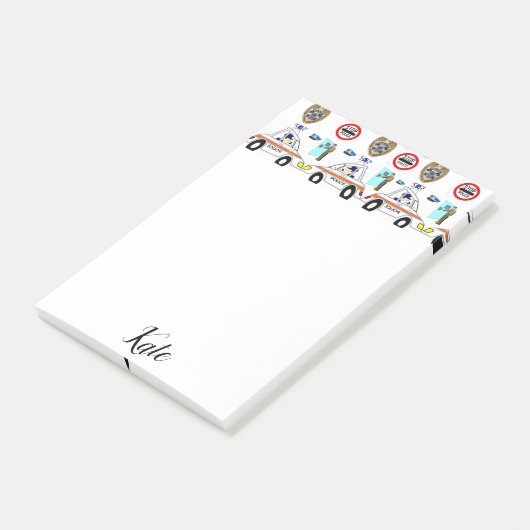 Post-it Notes Politieauto (Schuin)