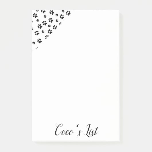 Post-it Notes Pootjes Kat Kitten Honden Puppy (Voorkant)