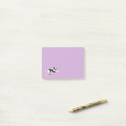 Post it notes.  Ralph de Grote Dane Post-it® Notes (Op bureau)