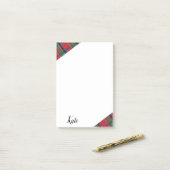 Post-it Notes Rood Blauw Groen Geruit (Op bureau)