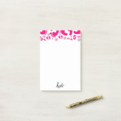 Post-it Notes Roze Babyvoetjes Meisje Olifant (Op bureau)