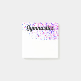 Post-it Notes - Roze en Blauwe Stars Gymnastiek
