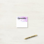 Post-it Notes - Roze en Blauwe Stars Gymnastiek (Op bureau)