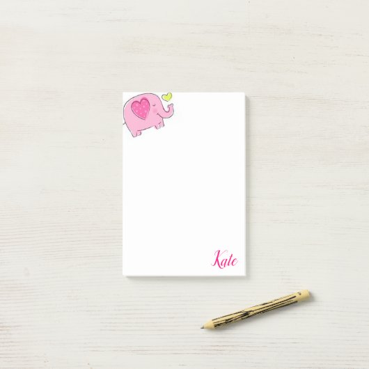 Post-it Notes Roze Olifant (Op bureau)