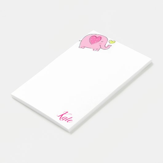 Post-it Notes Roze Olifant (Schuin)