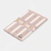Post-it Notes Roze Rose Glitter Drip (Schuin)